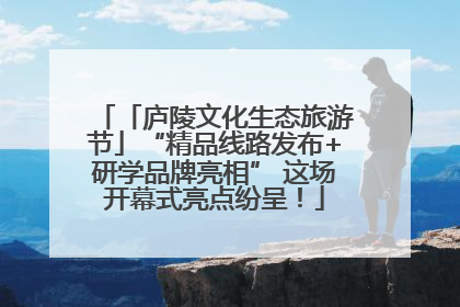 「庐陵文化生态旅游节」“精品线路发布+研学品牌亮相” 这场开幕式亮点纷呈！
