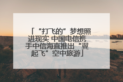 “打飞的”梦想照进现实 中国电信携手中信海直推出“翼起飞”空中旅游