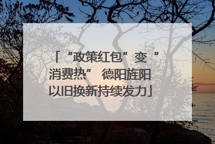 “政策红包”变“消费热” 德阳旌阳以旧换新持续发力