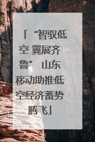 “智驭低空 翼展齐鲁” 山东移动助推低空经济蓄势腾飞
