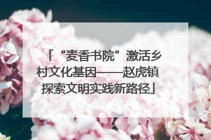 “麦香书院”激活乡村文化基因——赵虎镇探索文明实践新路径