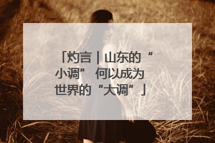 灼言｜山东的“小调” 何以成为世界的“大调”