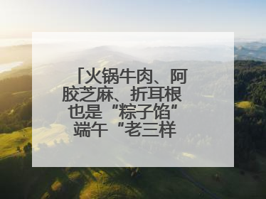 火锅牛肉、阿胶芝麻、折耳根也是“粽子馅” 端午“老三样”玩出新花样