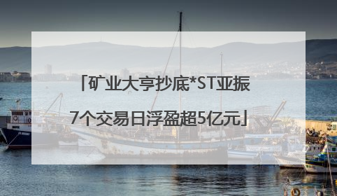 矿业大亨抄底*ST亚振 7个交易日浮盈超5亿元
