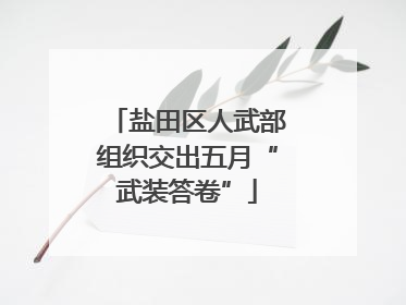 盐田区人武部组织交出五月“武装答卷”