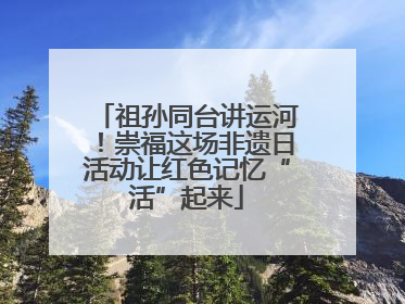 祖孙同台讲运河！崇福这场非遗日活动让红色记忆“活”起来