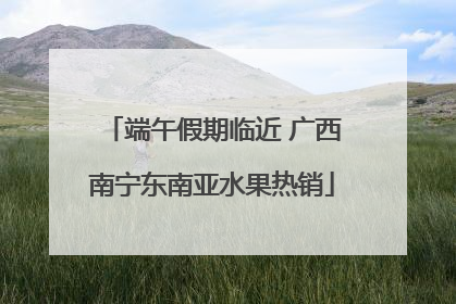 端午假期临近 广西南宁东南亚水果热销
