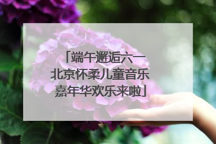 端午邂逅六一 北京怀柔儿童音乐嘉年华欢乐来啦