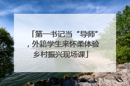 第一书记当“导师”，外籍学生来怀柔体验乡村振兴现场课
