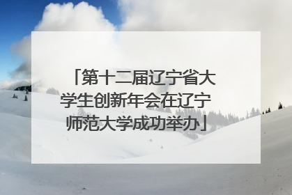 第十二届辽宁省大学生创新年会在辽宁师范大学成功举办
