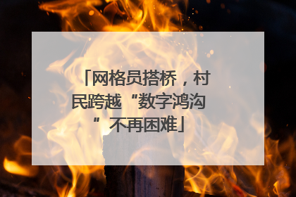 网格员搭桥，村民跨越“数字鸿沟”不再困难
