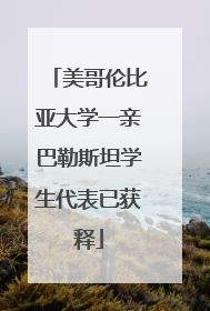美哥伦比亚大学一亲巴勒斯坦学生代表已获释