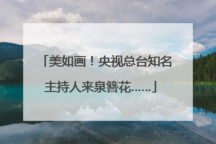 美如画！央视总台知名主持人来泉簪花……