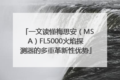 一文读懂梅思安（MSA）FL5000火焰探测器的多重革新性优势