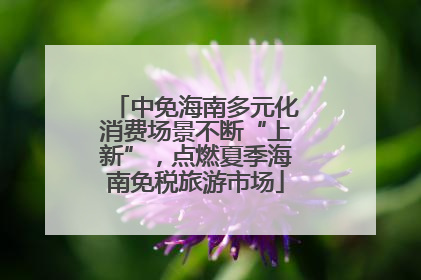 中免海南多元化消费场景不断“上新”，点燃夏季海南免税旅游市场