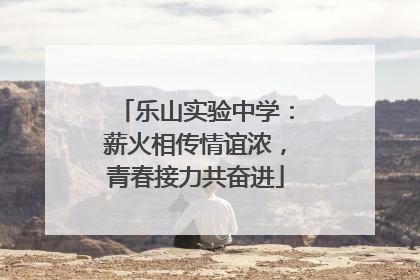 乐山实验中学：薪火相传情谊浓，青春接力共奋进