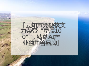 云知声凭硬核实力荣登“星辰100”，铸就AI产业独角兽品牌
