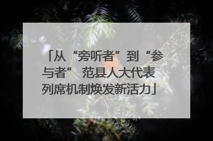 从“旁听者”到“参与者” 范县人大代表列席机制焕发新活力