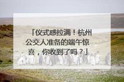 仪式感拉满！杭州公交人准备的端午惊喜，你收到了吗？