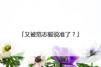 又被范志毅说准了？