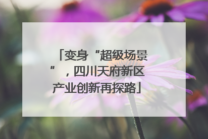 变身“超级场景”，四川天府新区产业创新再探路