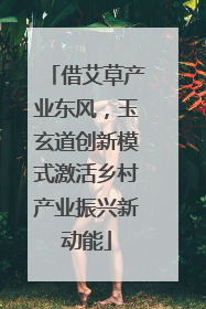 借艾草产业东风，玉玄道创新模式激活乡村产业振兴新动能