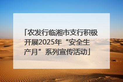 农发行临湘市支行积极开展2025年“安全生产月”系列宣传活动