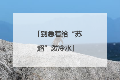 别急着给“苏超”泼冷水