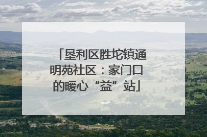 垦利区胜坨镇通明苑社区：家门口的暖心“益”站
