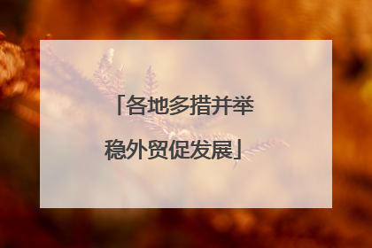 各地多措并举稳外贸促发展