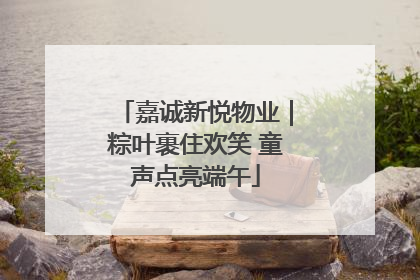 嘉诚新悦物业｜粽叶裹住欢笑 童声点亮端午