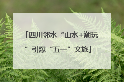 四川邻水“山水+潮玩”引爆“五一”文旅