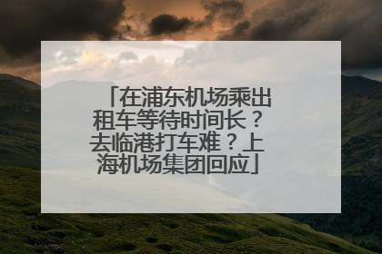 在浦东机场乘出租车等待时间长？去临港打车难？上海机场集团回应