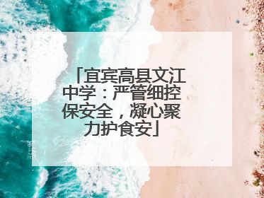 宜宾高县文江中学：严管细控保安全，凝心聚力护食安