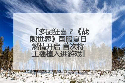 多厨狂喜？《战舰世界》国服夏日燃情开启 首次将主播植入进游戏