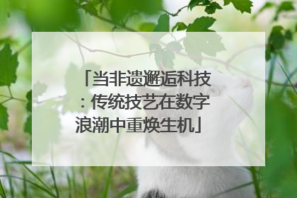 当非遗邂逅科技：传统技艺在数字浪潮中重焕生机