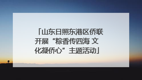 山东日照东港区侨联开展“粽香传四海 文化凝侨心”主题活动