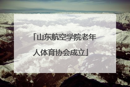 山东航空学院老年人体育协会成立