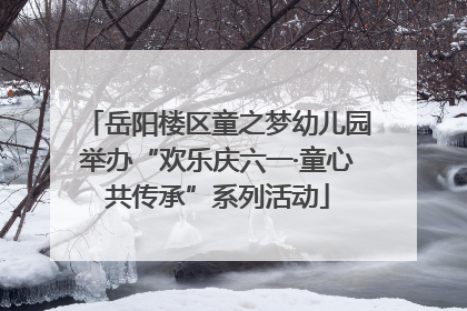 岳阳楼区童之梦幼儿园举办“欢乐庆六一·童心共传承”系列活动