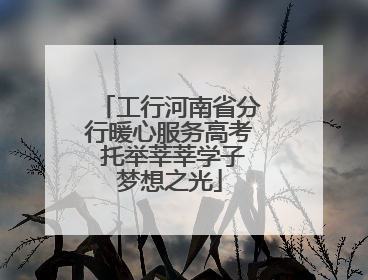 工行河南省分行暖心服务高考 托举莘莘学子梦想之光