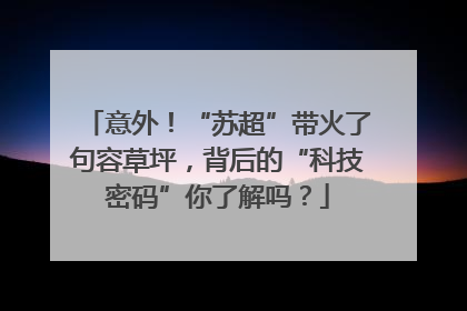 意外！“苏超”带火了句容草坪，背后的“科技密码”你了解吗？