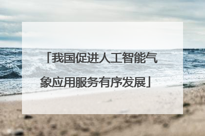 我国促进人工智能气象应用服务有序发展