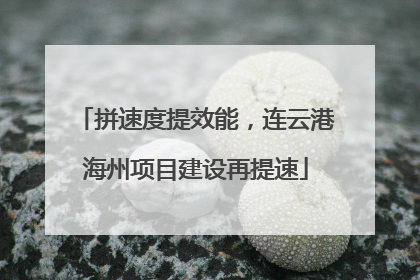 拼速度提效能，连云港海州项目建设再提速