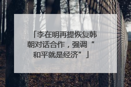 李在明再提恢复韩朝对话合作，强调“和平就是经济”