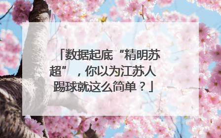数据起底“精明苏超”，你以为江苏人踢球就这么简单？