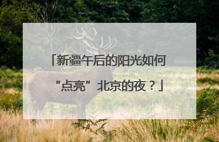 新疆午后的阳光如何“点亮”北京的夜？