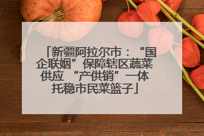 新疆阿拉尔市：“国企联姻”保障辖区蔬菜供应 “产供销”一体托稳市民菜篮子