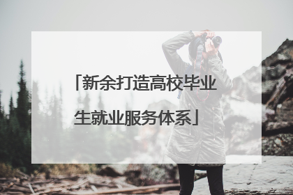 新余打造高校毕业生就业服务体系