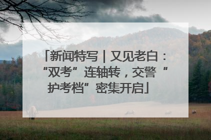 新闻特写｜又见老白：“双考”连轴转，交警“护考档”密集开启