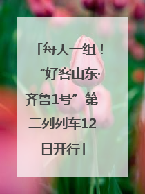 每天一组！“好客山东·齐鲁1号”第二列列车12日开行